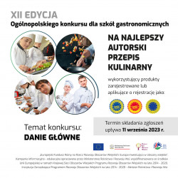 XII edycja Ogólnopolskiego konkursu dla szkół gastronomicznych
