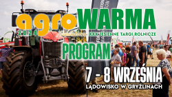 agroWARMA 2024 - XXX Jesienne Targi Rolnicze - PROGRAM