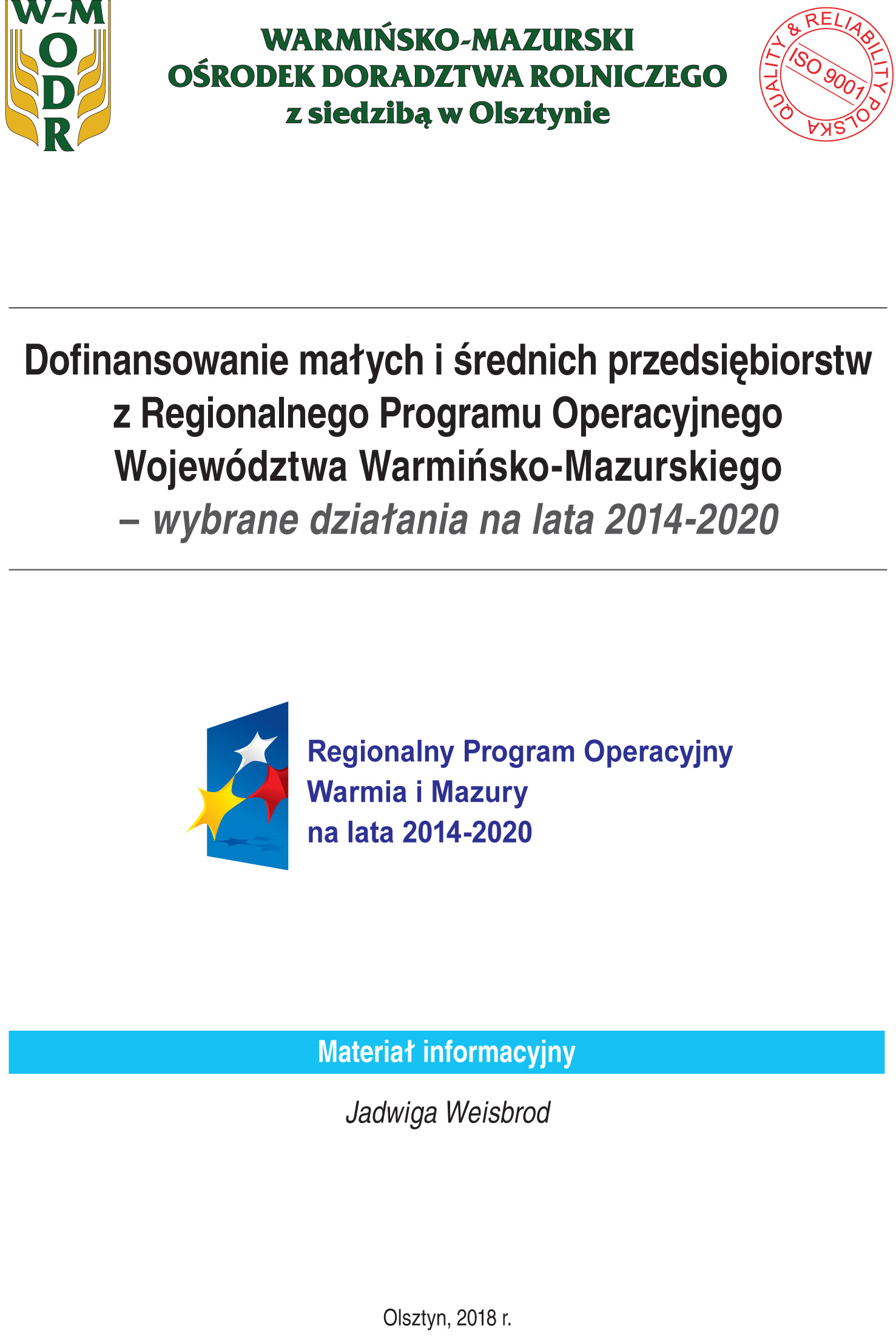 Dofinansowanie małych i średnich przedsiębiorstw z RPO województwa warmińsko-mazurskiego