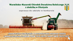 KONKURS: ,,Innowacyjne rozwiązania w gospodarstwie młodego rolnika z wykorzystaniem środków PROW 2014-2020 i/lub PS WPR 2023-2027’’